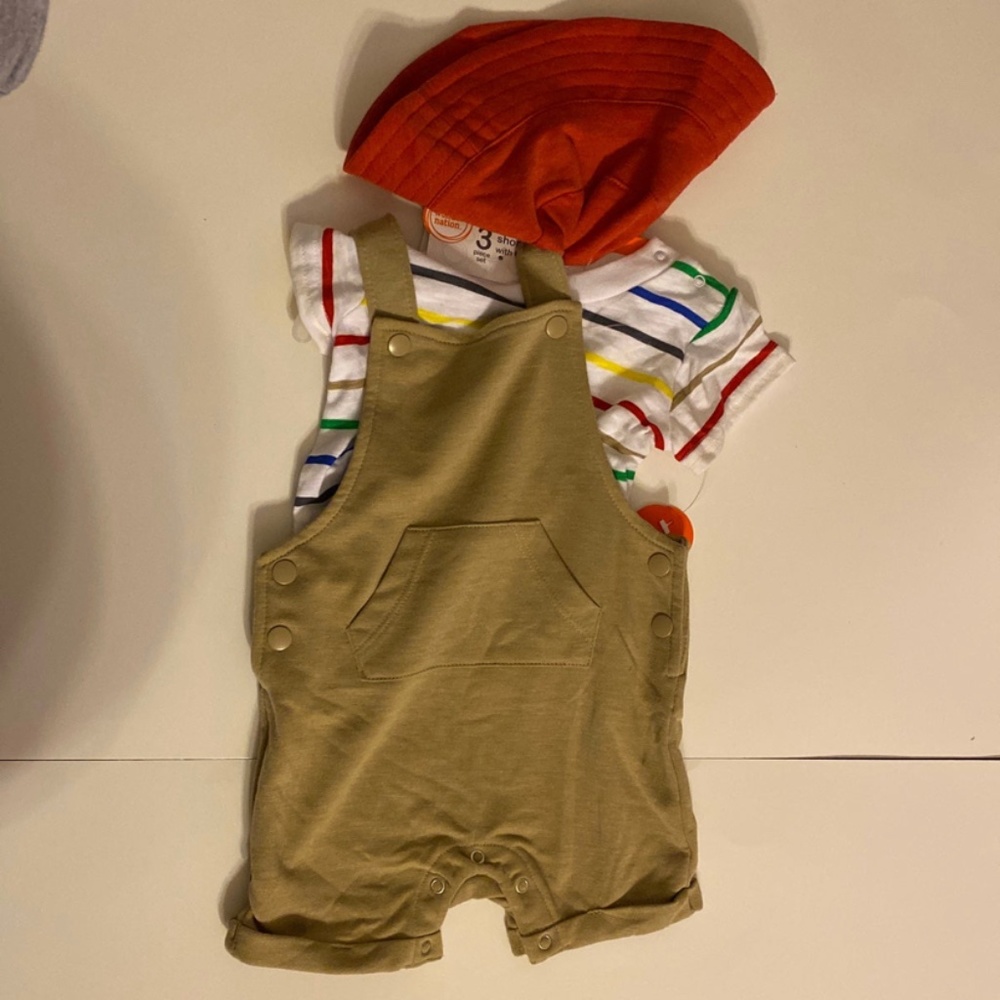 Baby 3 piece overall set